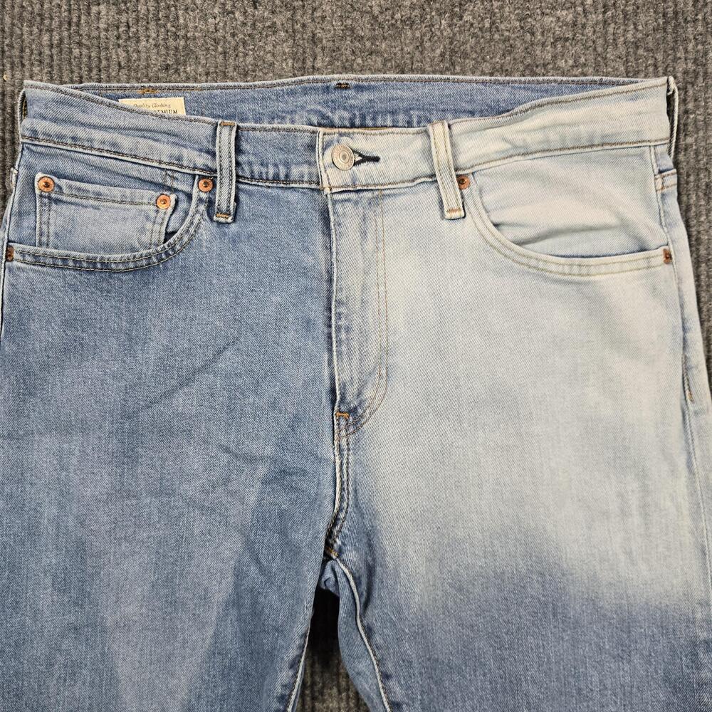 Levi's Premium 512 Jeans Mens 33x30 Slim Straight Light Wash Two Tone 33x27.5